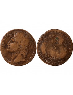 ITALIE, ROYAUME DE NAPLES, JOACHIM MURAT - 3 GRANA 1810 2
