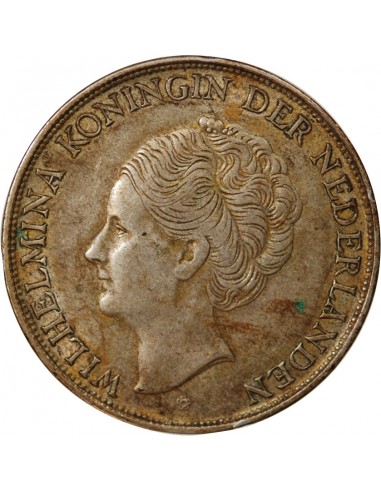 PAYS-BAS, WILHELMINA - 2 1/2 GULDEN ARGENT 1944