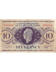 AFRIQUE EQUATORIALE FRANCAISE, MARIANNE - 10 FRANCS 1941