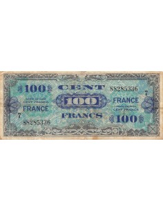 IMPRESSION AMERICAINE, FRANCE - 100 FRANCS 1944 SERIE 7