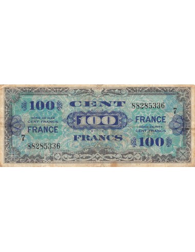 IMPRESSION AMERICAINE, FRANCE - 100 FRANCS 1944 SERIE 7