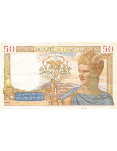 FRANCE, CÉRÈS - 50 FRANCS 14/07/1935
