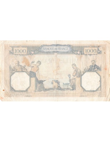 FRANCE, CÉRÈS ET MERCURE - 1000 FRANCS 11/02/1937