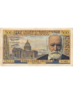 France, Victor Hugo, 500 Francs 10.07.1958 500 francs 1958 2