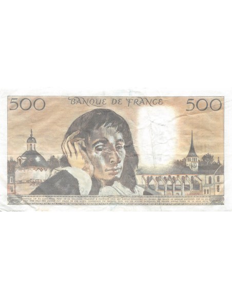 FRANCE - 500 FRANCS PASCAL 05/08/1982 - SÉRIE L.166