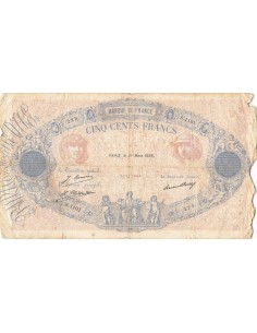 FRANCE - 500 FRANCS BLEU ET ROSE 21/03/1928 - SÉRIE S.1101 2