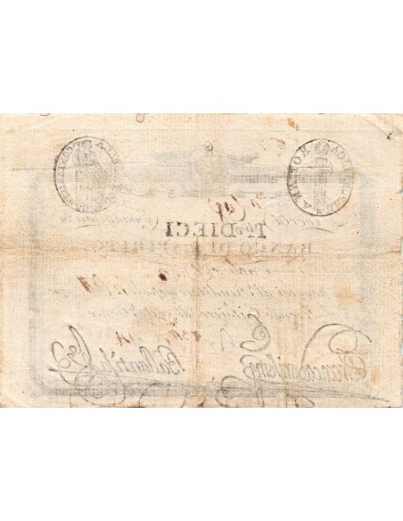 ITALIE, REPUBLIQUE ROMAINE, BANCO DI SANTO SPIRITO - 10 PAOLI 1798
