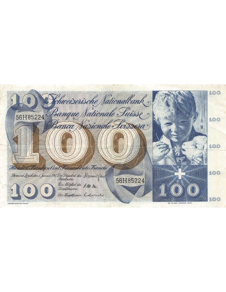SUISSE, SAINT-MARTIN - 100 FRANCS 1967