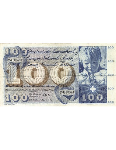 SUISSE, SAINT-MARTIN - 100 FRANCS 1963