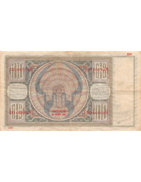 PAYS-BAS - 100 GULDEN 26/04/1941