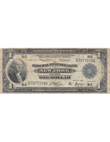 USA, GEORGE WASHINGTON - 1 DOLLAR 1918 NEW YORK
