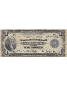 USA, GEORGE WASHINGTON - 1 DOLLAR 1918 NEW YORK 2