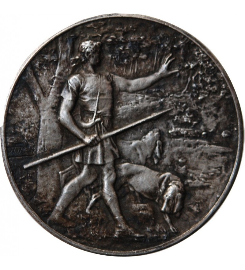 EXPOSITION CANINE PARIS - JETON ARGENT﻿﻿ 1892