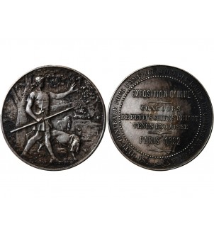 EXPOSITION CANINE PARIS - JETON ARGENT﻿﻿ 1892 2