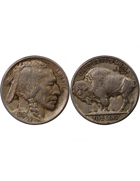 USA - 5 CENTS "Buffalo Nickel" 1917 PHILADELPHIE