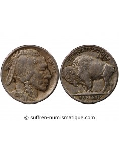 USA - 5 CENTS "Buffalo Nickel" 1917 PHILADELPHIE