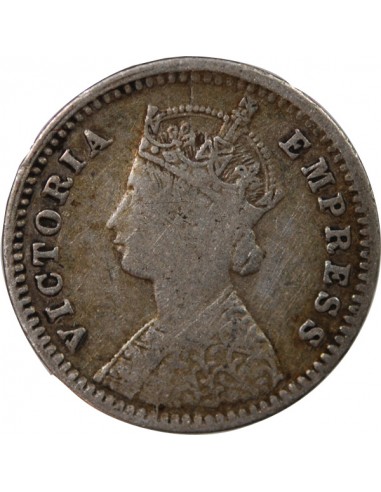 INDE, VICTORIA - 2 ANNAS ARGENT 1900