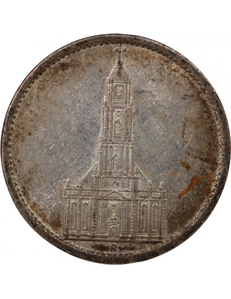 ALLEMAGNE, IIIe REICH - 5 MARK ARGENT 1934 A BERLIN