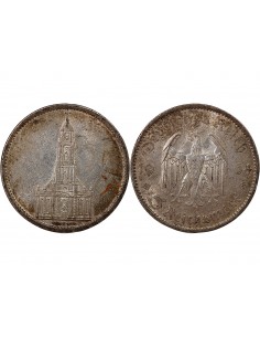 ALLEMAGNE, IIIe REICH - 5 MARK ARGENT 1934 A BERLIN 2