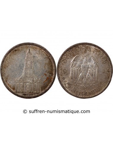 ALLEMAGNE, IIIe REICH - 5 MARK ARGENT 1934 A BERLIN