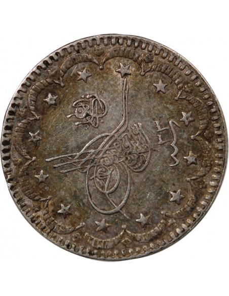 EMPIRE OTTOMAN, ABDULHAMID II - 5 KURUS ARGENT 1293 (1907)