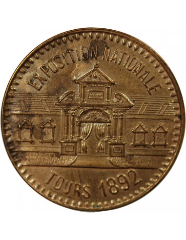 EXPOSITION NATIONALE, GRAND BAZAR - JETON 1892 TOURS