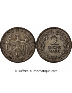 ALLEMAGNE, REPUBLIQUE DE WEIMAR - 2 MARK ARGENT 1926 A BERLIN