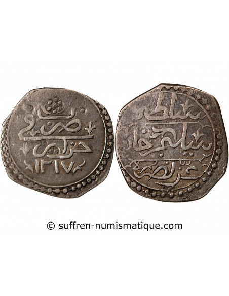 ALGERIE, SELIM III - 1/4 BUDJU ARGENT 1217 (1803)