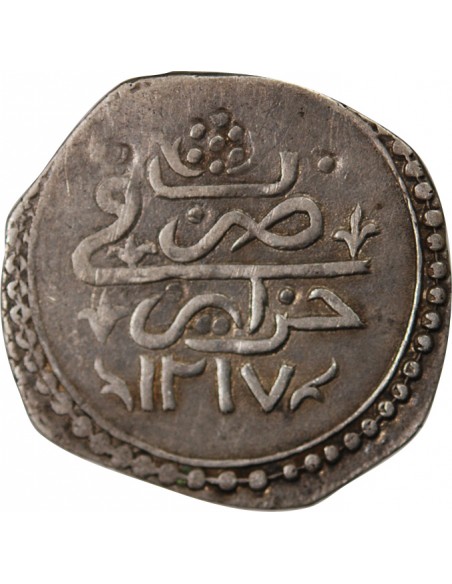 ALGERIE, SELIM III - 1/4 BUDJU ARGENT 1217 (1803)