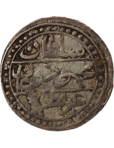 ALGERIE, MAHMUD II - 1/8 BUDJU ARGENT 1244 (1829)