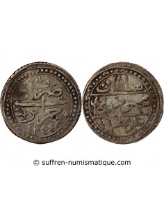 ALGERIE, MAHMUD II - 1/8 BUDJU ARGENT 1244 (1829)