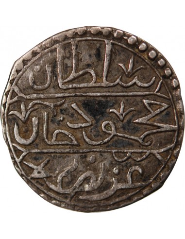 ALGERIE, MAHMUD II - 1/3 BUDJU ARGENT 1232 (1817)