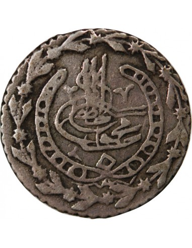 ALGERIE, MAHMUD II - 1/6 BUDJU ARGENT 1245 (1830)