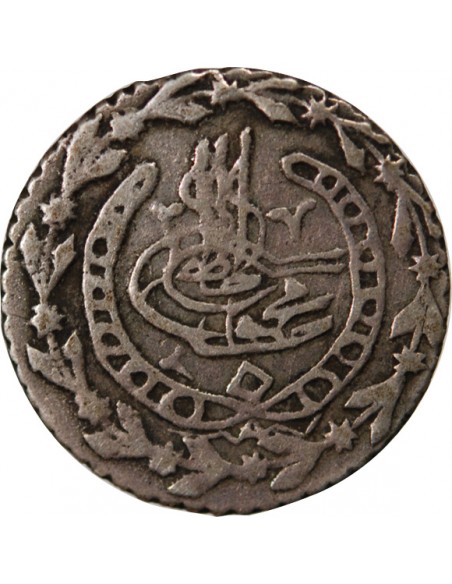 ALGERIE, MAHMUD II - 1/6 BUDJU ARGENT 1245 (1830)