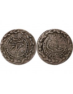 ALGERIE, MAHMUD II - 1/6 BUDJU ARGENT 1245 (1830) 2