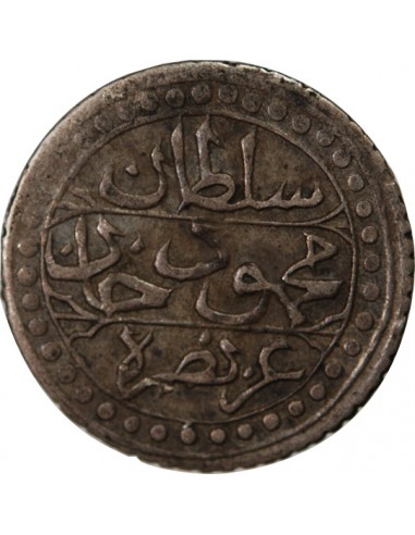 ALGERIE, MAHMUD II - 1/8 BUDJU ARGENT 1237 (1822)