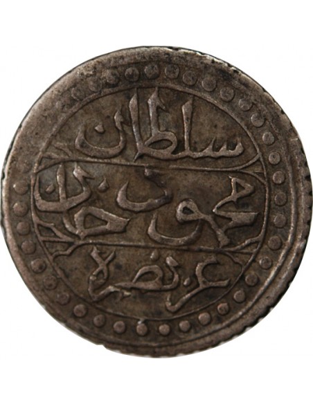 ALGERIE, MAHMUD II - 1/8 BUDJU ARGENT 1237 (1822)