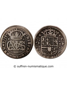 PRINCIPAUTE DE CATALOGNE, CHARLES III - 2 REALES ARGENT 1711 BARCELONE