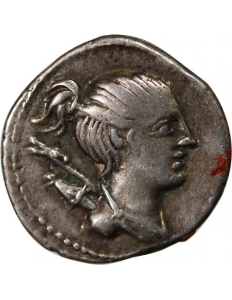 POSTUMIA - DENIER ARGENT 74 AV JC ROME