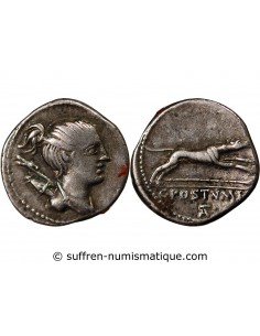 POSTUMIA - DENIER ARGENT 74 AV JC ROME