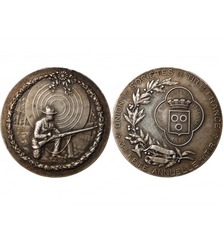 MEDAILLE ARGENT - UNION DES SOCIETES DE TIR MACONNAIS