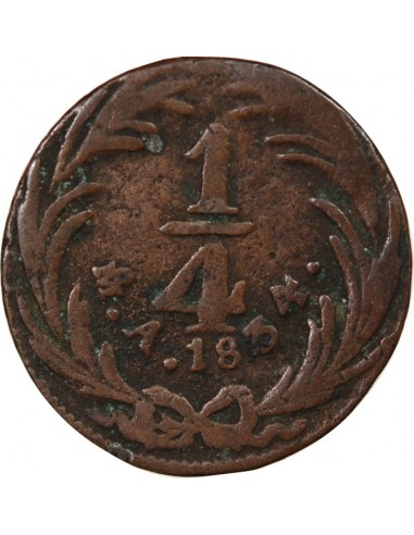 MEXIQUE - 1/4 REAL 1834 MEXICO
