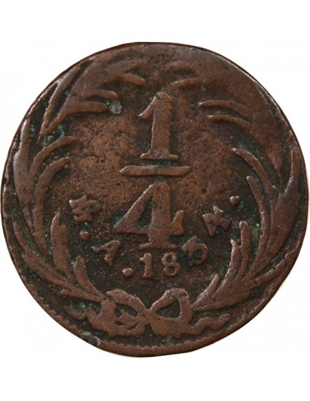 MEXIQUE - 1/4 REAL 1834 MEXICO