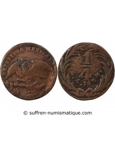 MEXIQUE - 1/4 REAL 1834 MEXICO