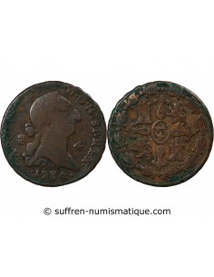 ESPAGNE, CHARLES III - 4 MARAVEDIS 1784