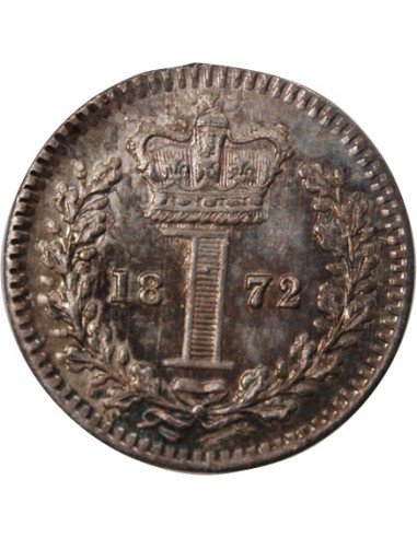 GRANDE-BRETAGNE, VICTORIA - MAUNDY PENNY ARGENT 1872