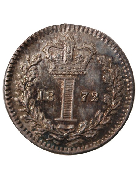 GRANDE-BRETAGNE, VICTORIA - MAUNDY PENNY ARGENT 1872