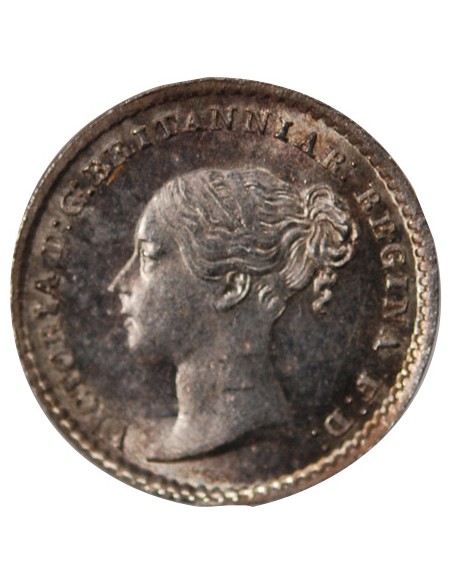 GRANDE-BRETAGNE, VICTORIA - MAUNDY PENNY ARGENT 1872