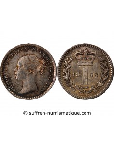 GRANDE-BRETAGNE, VICTORIA - MAUNDY PENNY ARGENT 1868