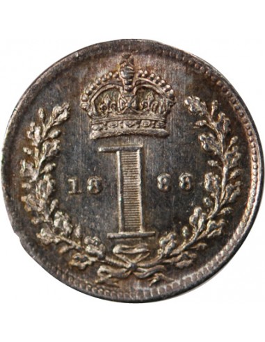 GRANDE-BRETAGNE, VICTORIA - MAUNDY PENNY ARGENT 1888